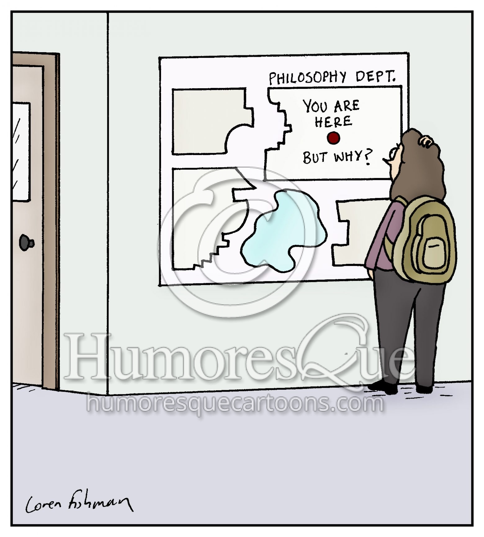 philosophy department you are here but why cartoon