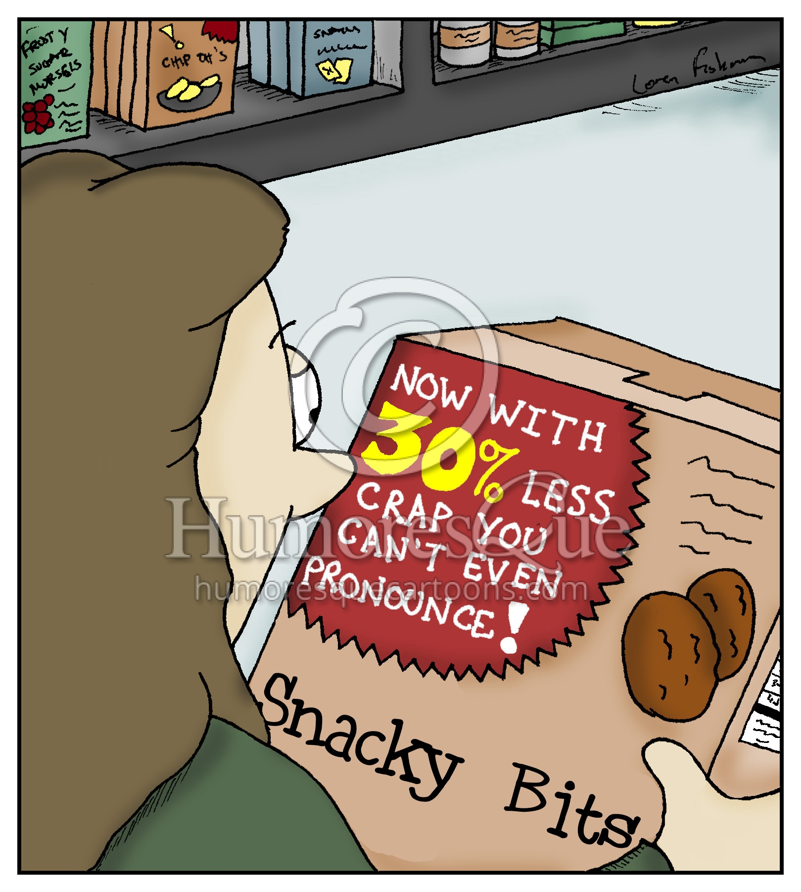 processed food additives and gmo cartoon