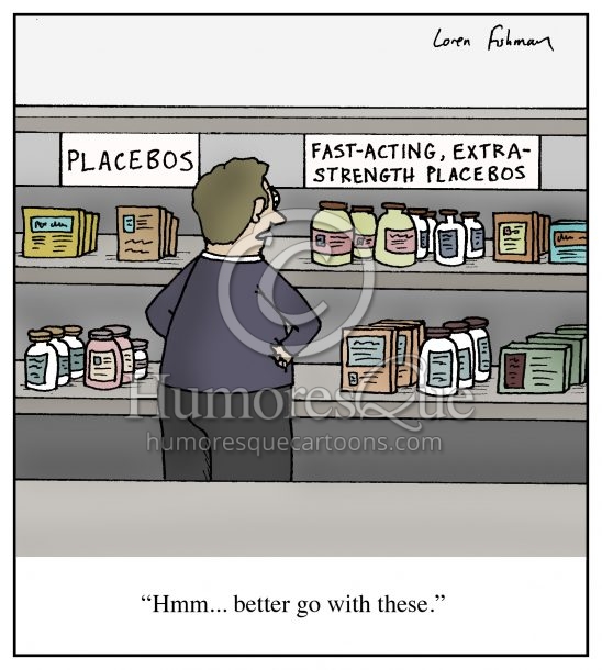 fast acting extra strength placebos cartoon