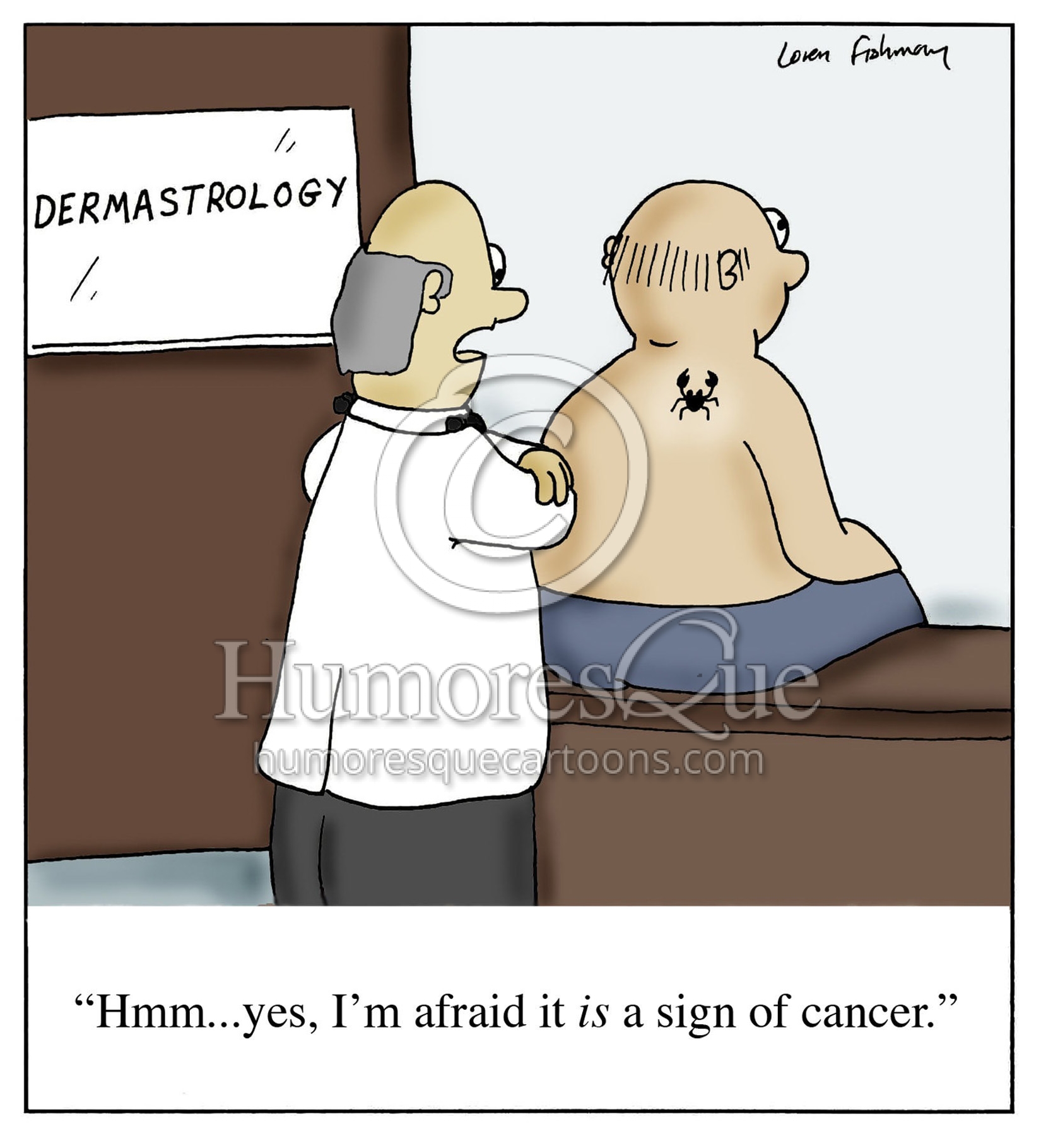 dermastrology mole is a sign of cancer dermatology astrology cartoon