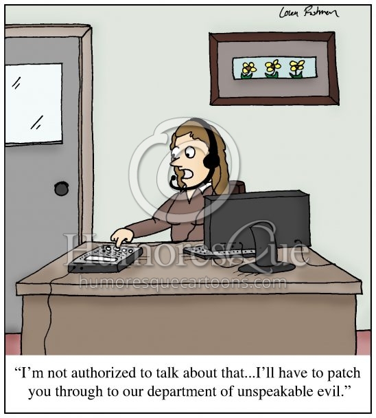department of unspeakable evil business practices cartoon