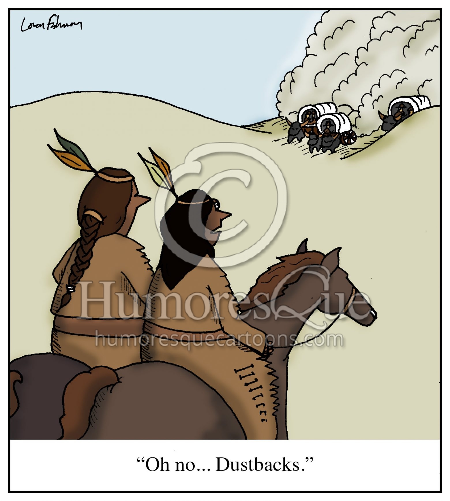 racism against native americans dustbacks cartoon
