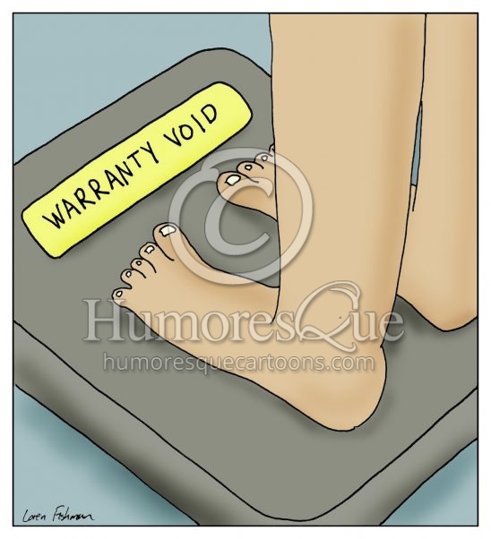 scale warranty void cartoon