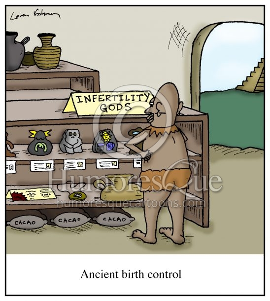 infertility gods birth control cartoon