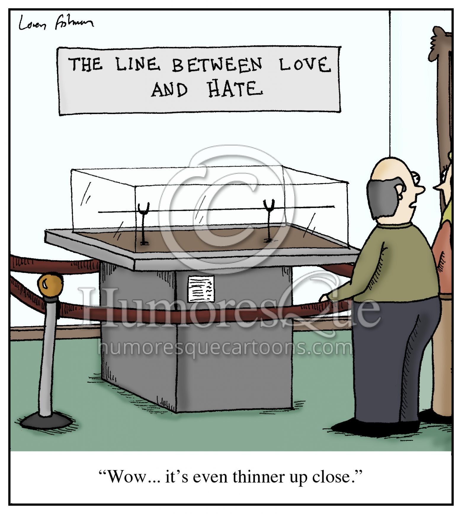 thin line between love and hate relationship cartoon