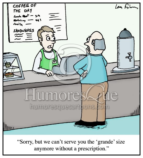 grande coffee prescription drug cartoon