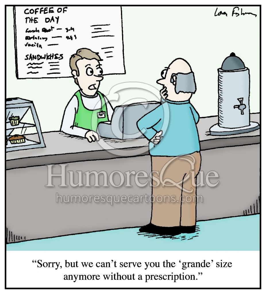 grande coffee prescription drug cartoon