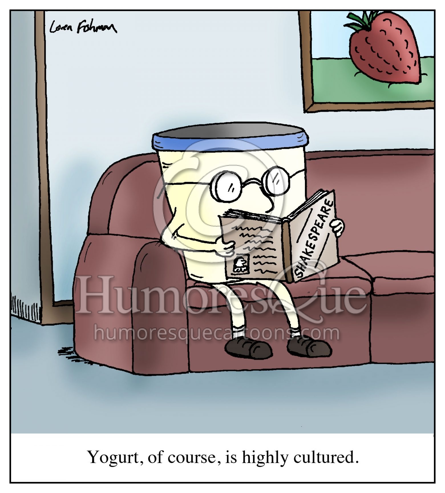 cultured yogurt cartoon
