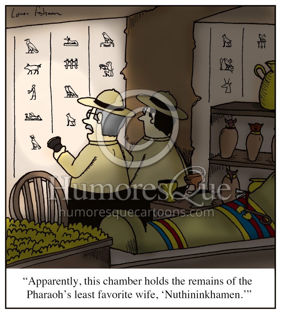 ancient egypt pharoah wife nuthininkhamen cartoon