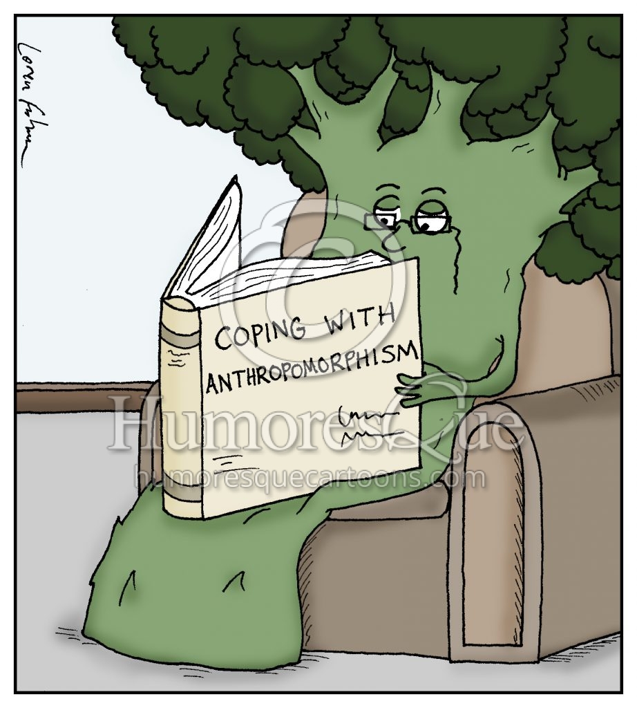Coping with Anthropomorphism literature cartoon