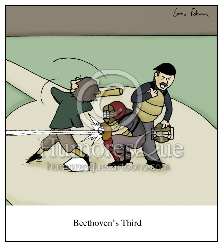 Beethoven's Third Symphony Baseball Cartoon