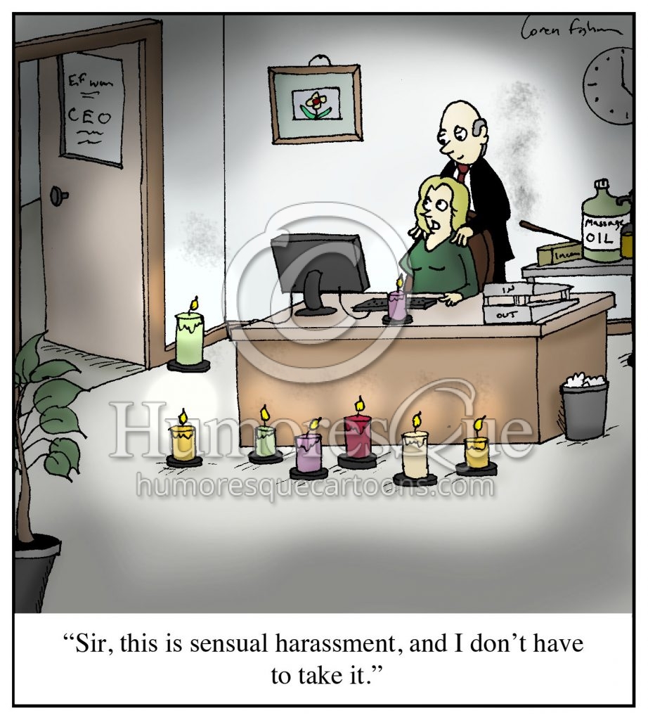 Sensual Harassment office sexism cartoon