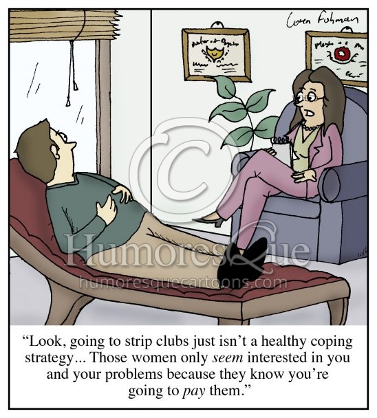 strip club psychiatrist advice cartoon