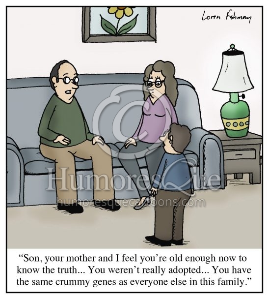 telling child he is not adopted cartoon