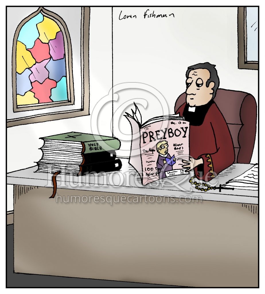 preyboy catholic priest child sex scandal cartoon