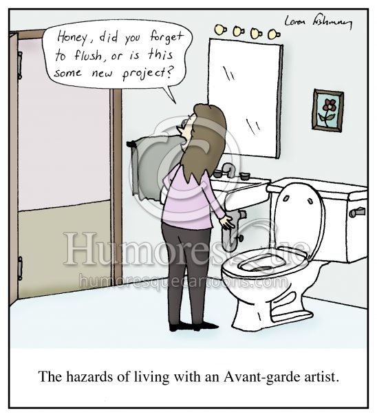 avant-garde artist crap art cartoon