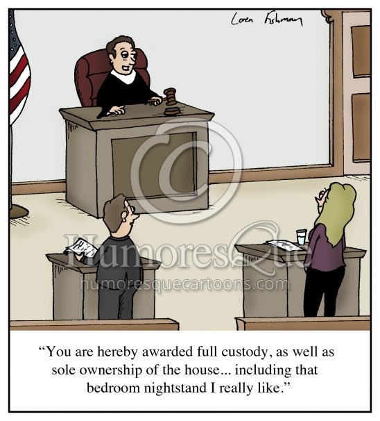 divorce court affair cartoon
