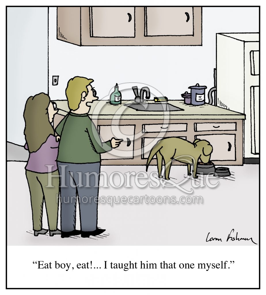 dog training pet food cartoon