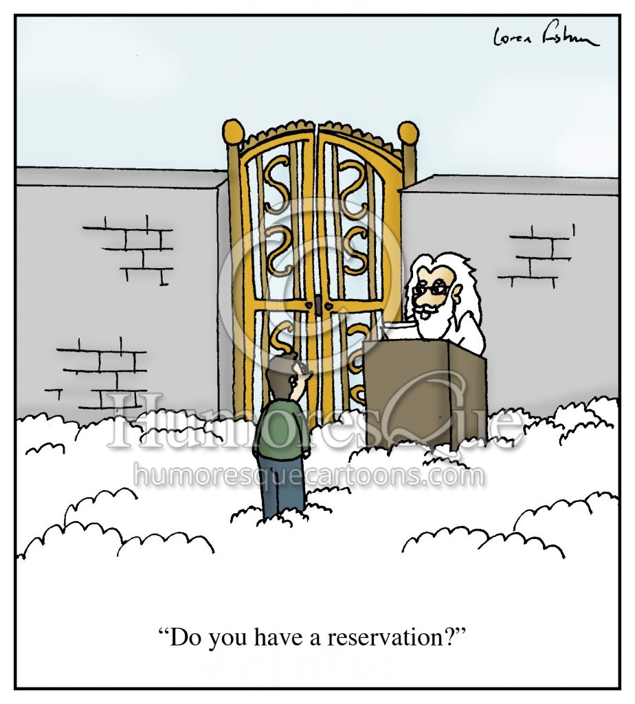 Reservation for heaven cartoon