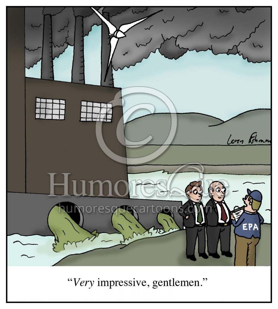 environment pollution regulation climate change cartoon