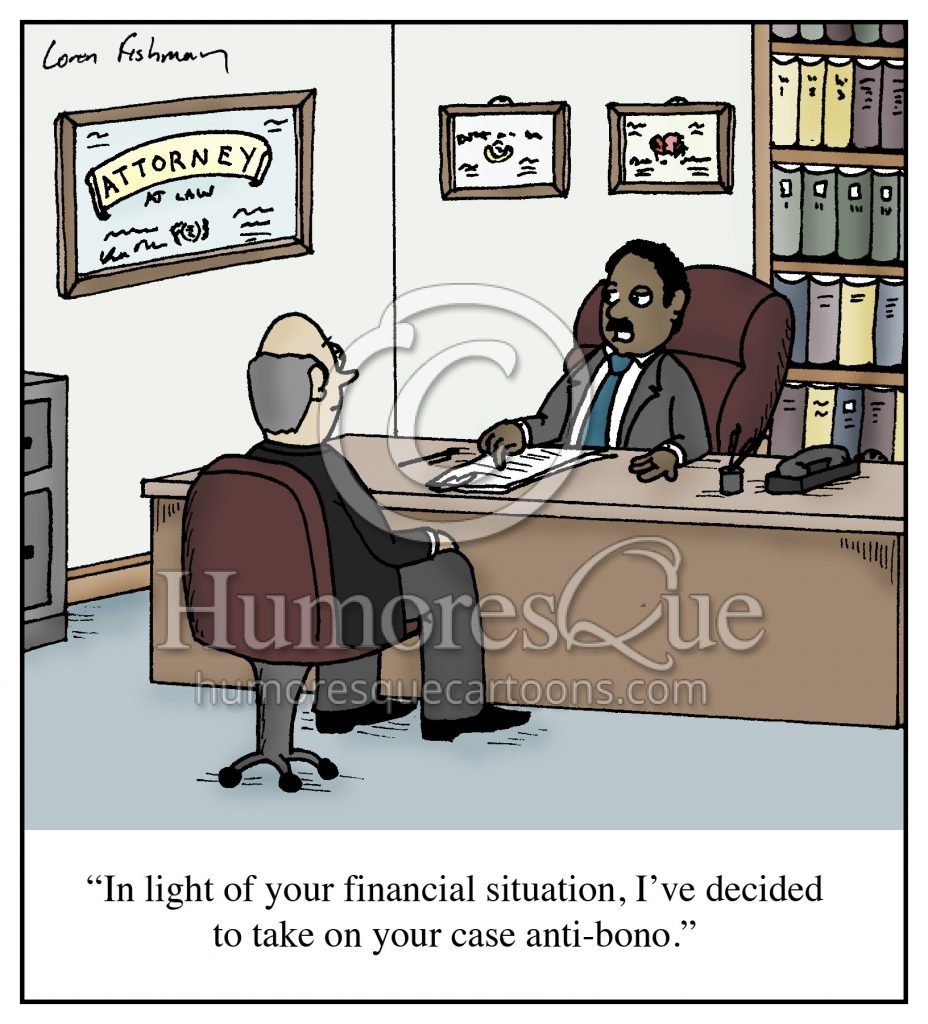 pro bono lawyer cartoon