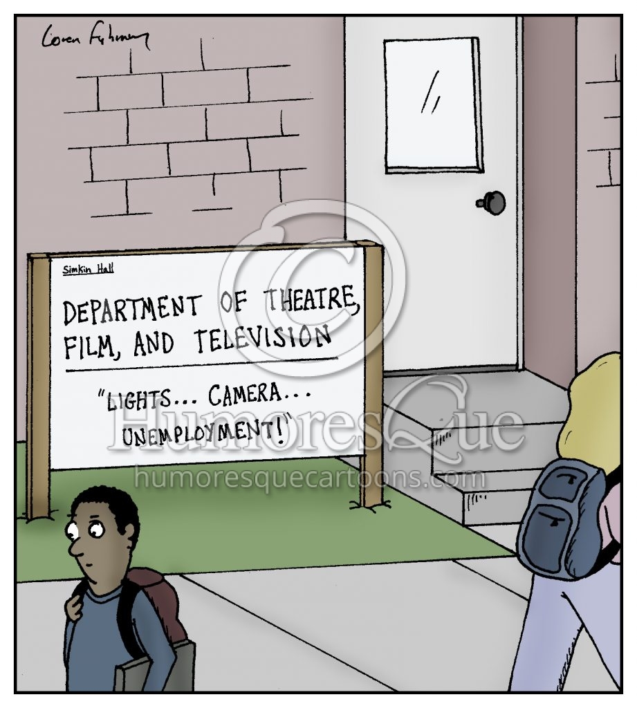 unemployment arts and humanities education cartoon