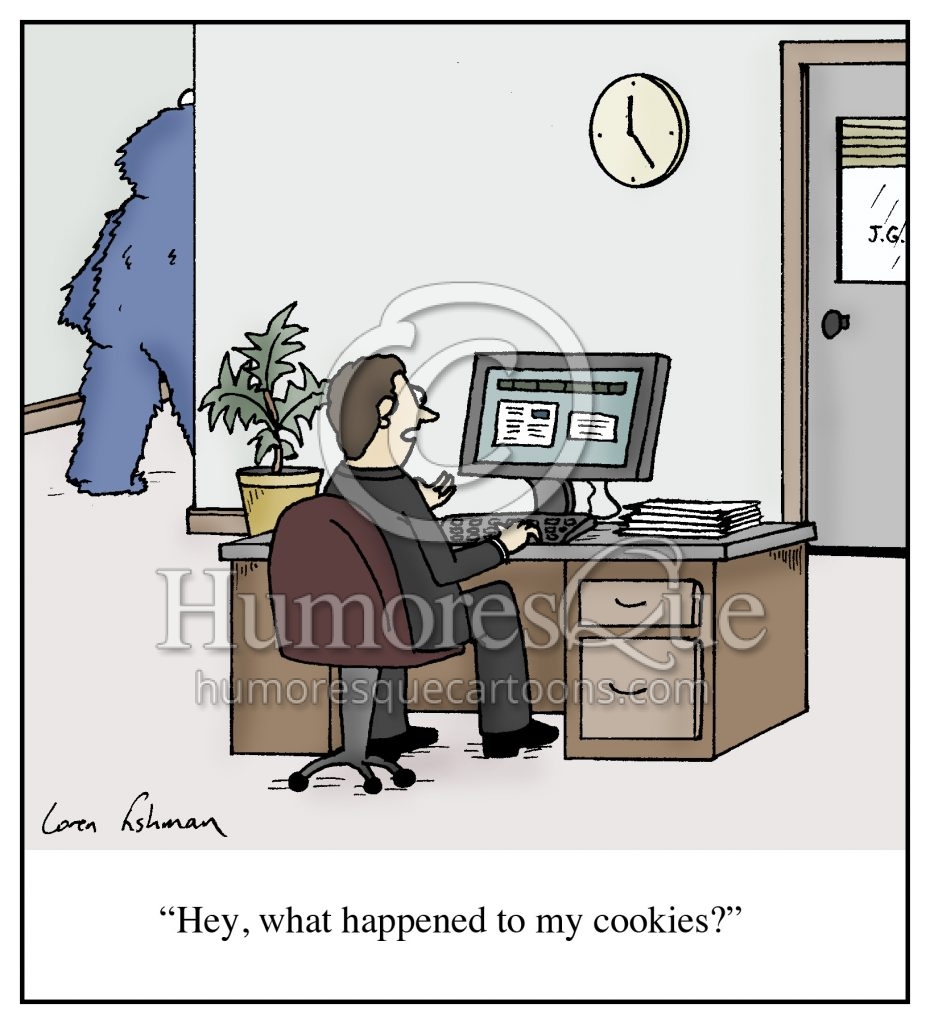 cookie monster browser history internet security privacy cartoon