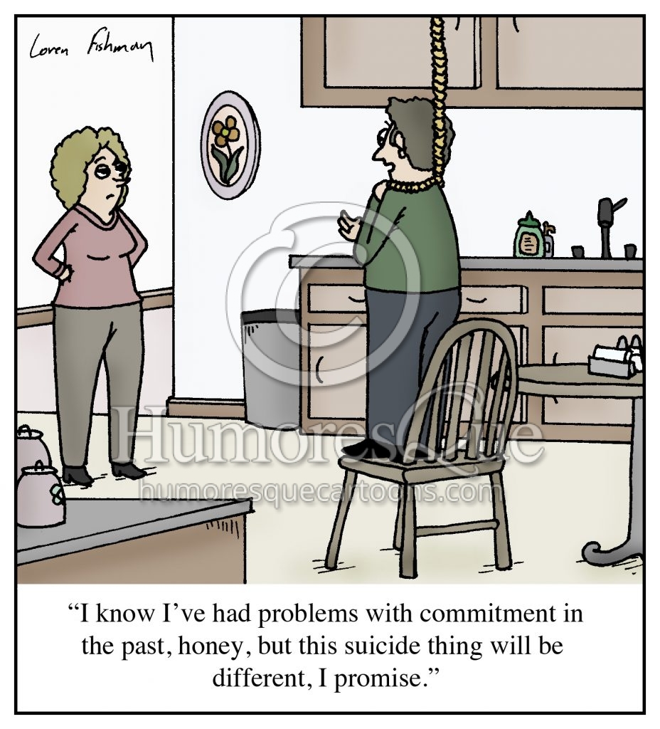 committing to suicide relationship cartoon