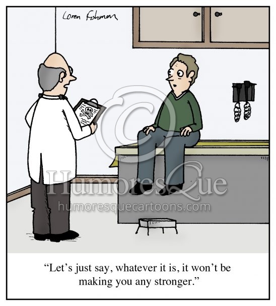 doctor diagnois death cartoon