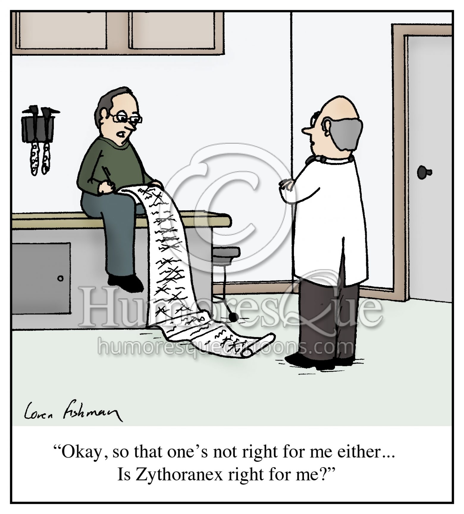 ask your doctor prescription drug commercial cartoon