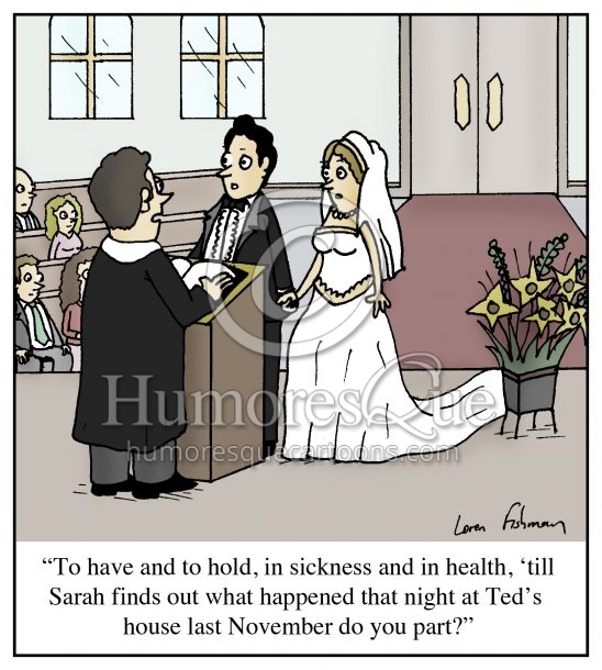 wedding vows cheating husband cartoon
