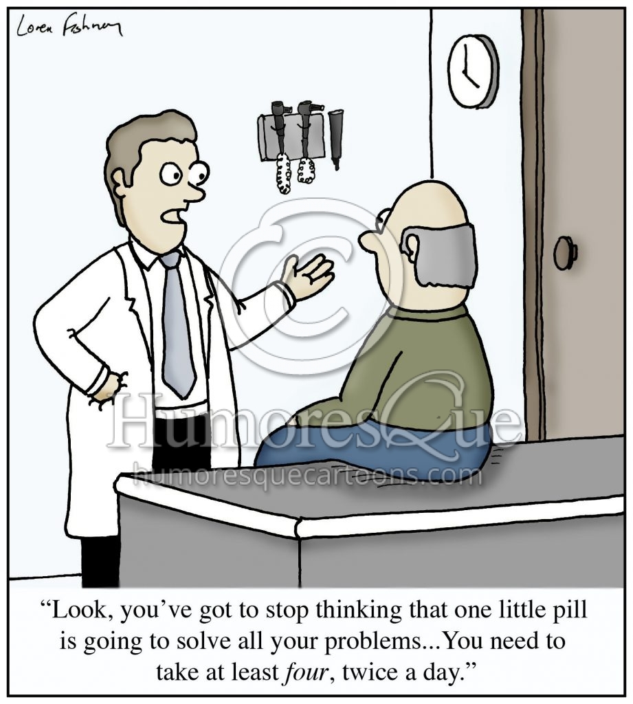 prescription drugs medical cartoon
