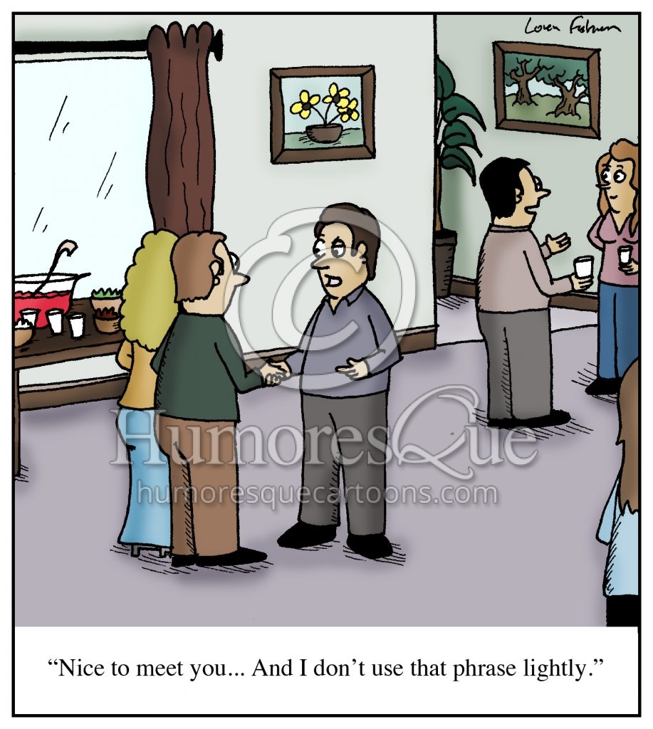 nice to meet you small talk cartoon