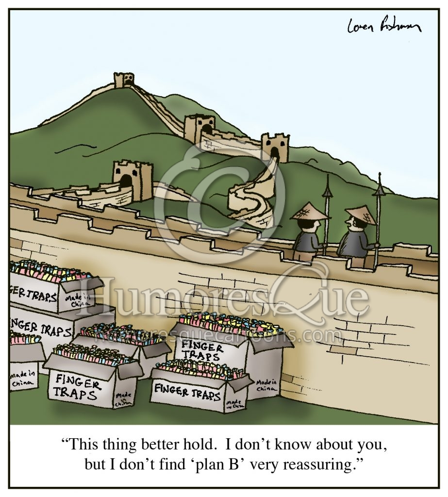 chinese finger traps great wall cartoon