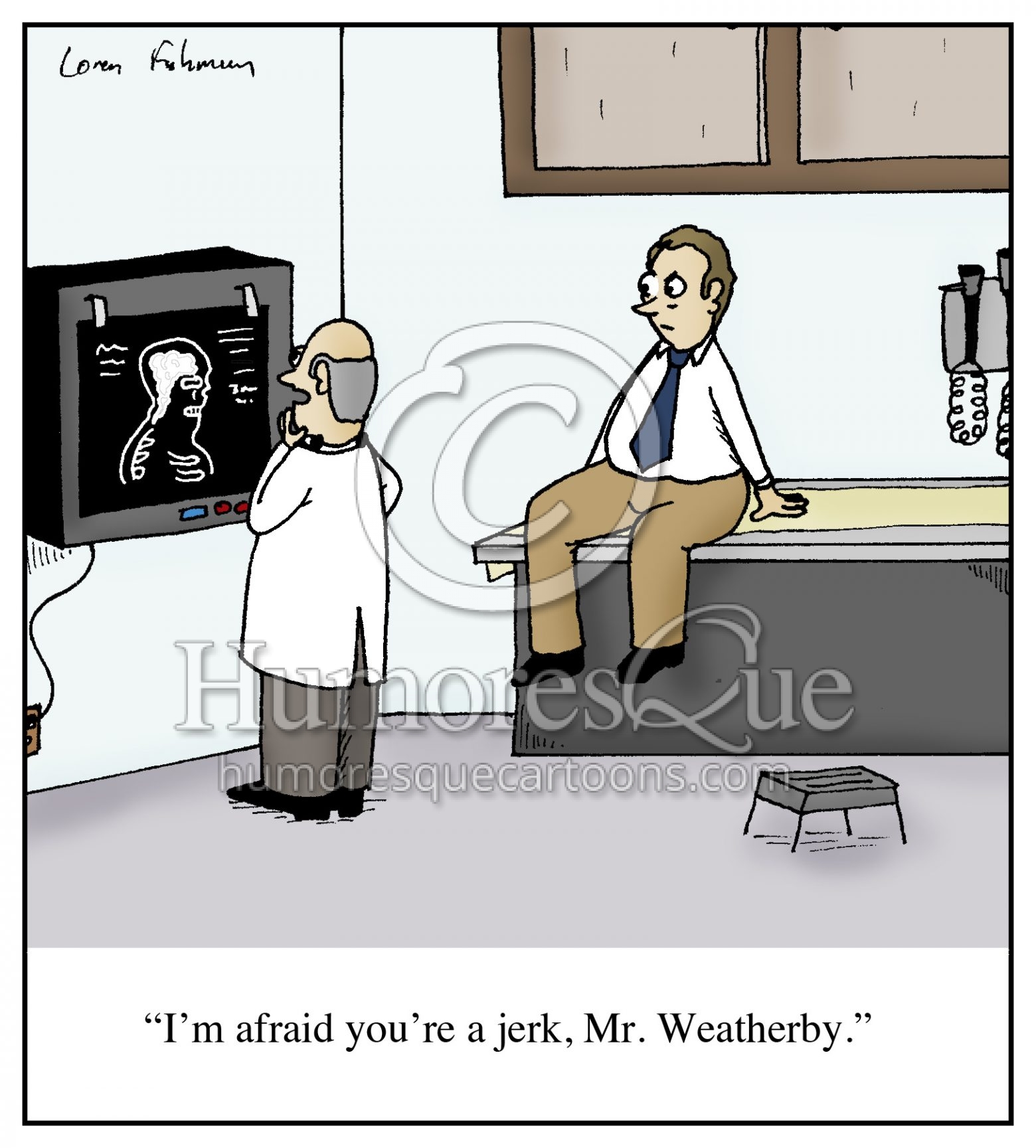 jerk diagnosis cartoon