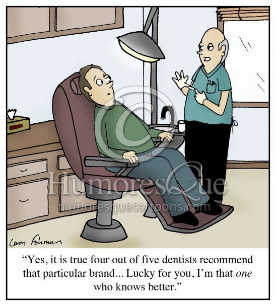 dentist recommended cartoon