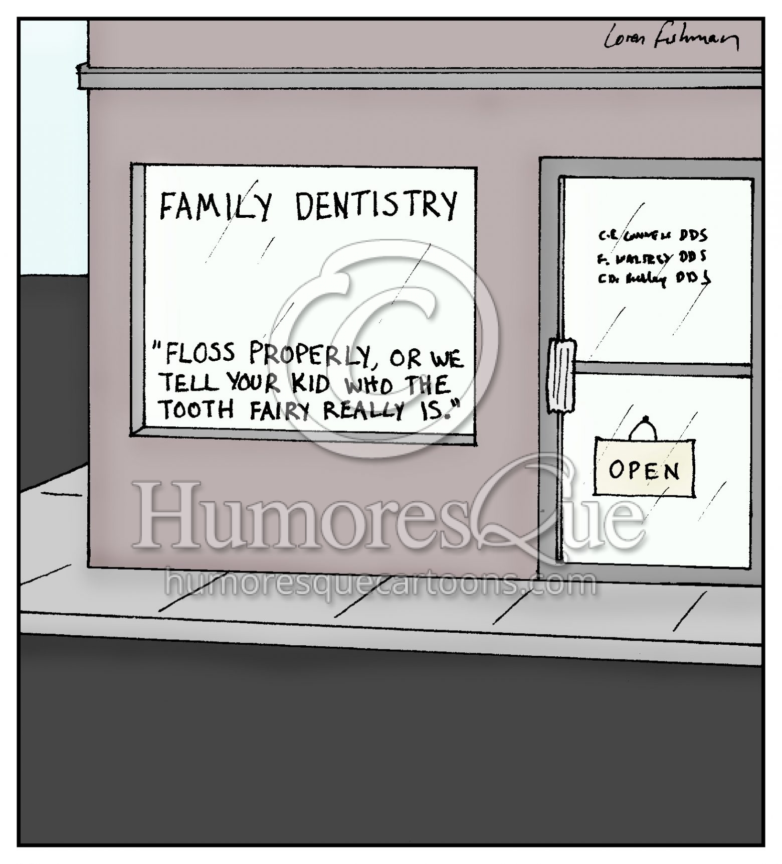 tooth fairy dental cartoon