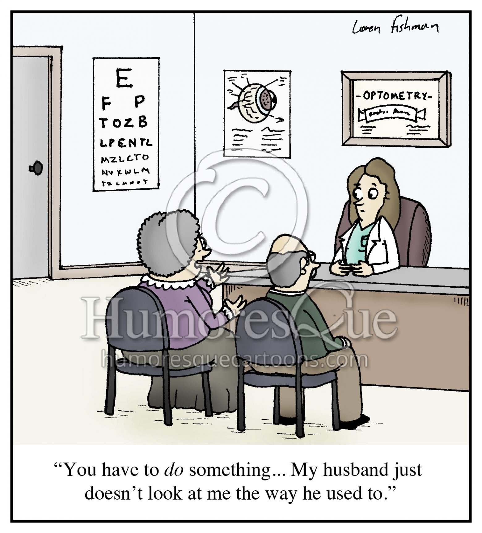 optometry marriage cartoon