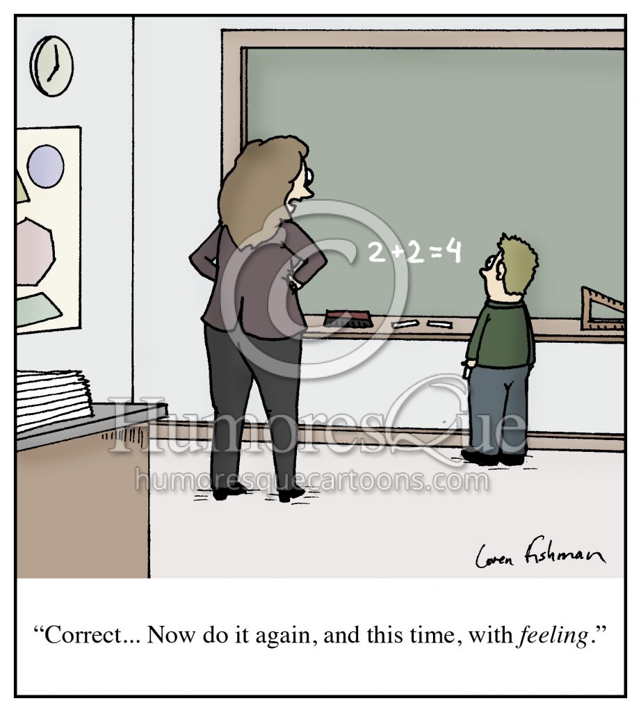 teaching with feeling cartoon