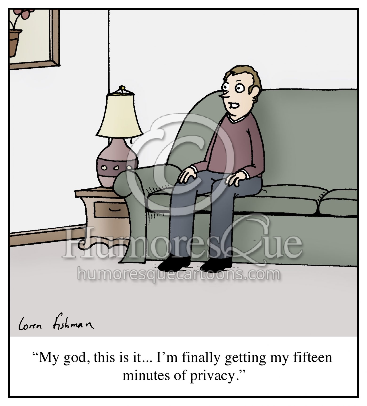 15 minutes of privacy cartoon