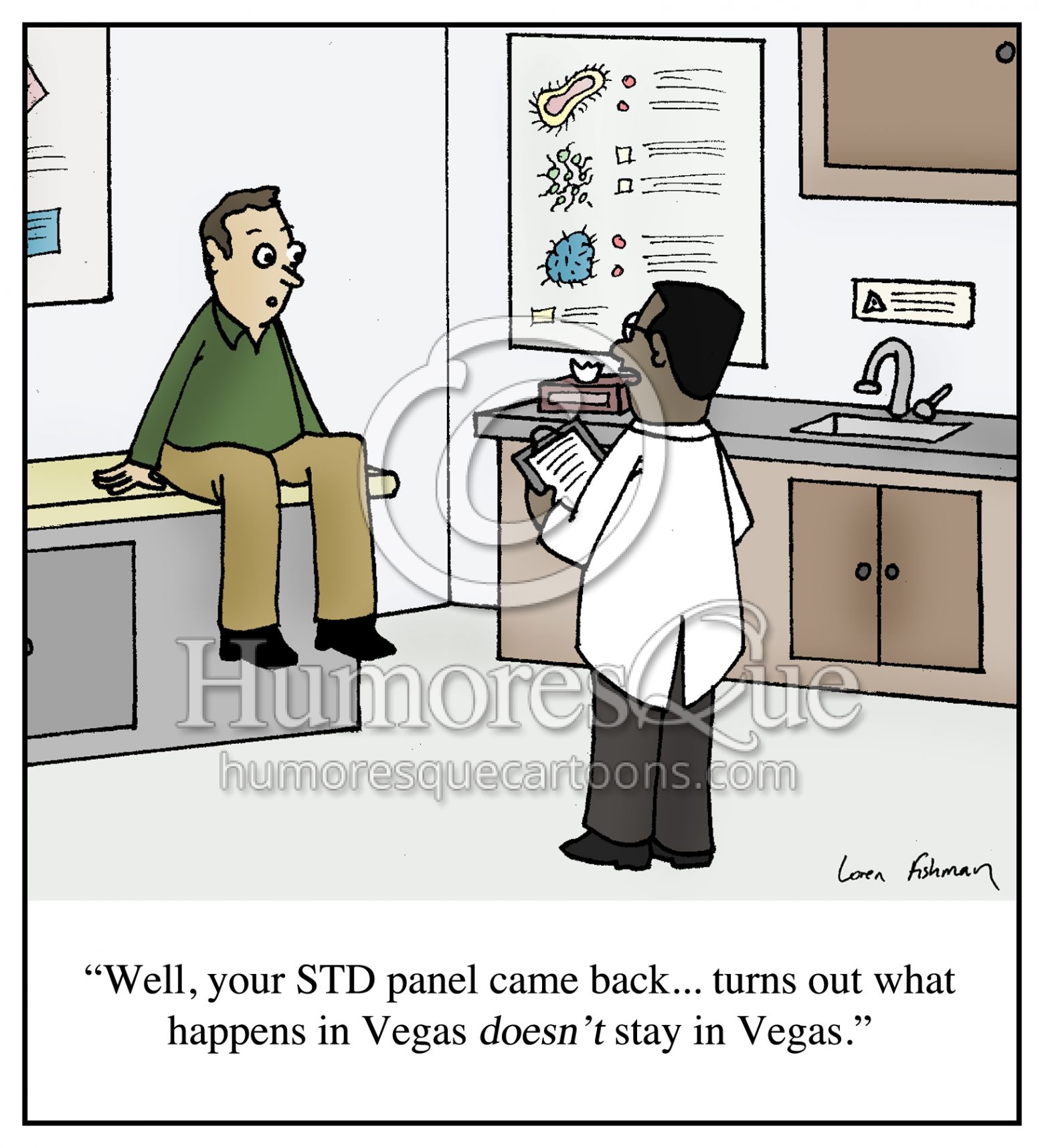 STD in las vegas cartoon