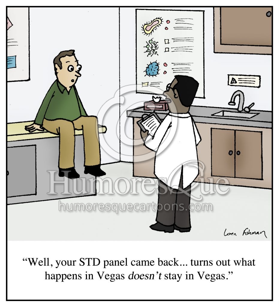 STD in las vegas cartoon