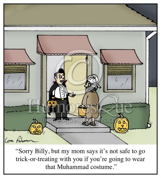 Muhammad halloween costume islam cartoon